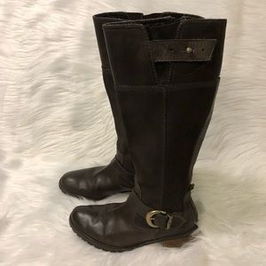 Timberland chocolate brown knee high boots size 7.5